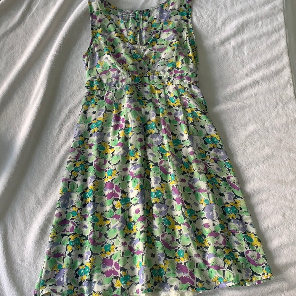 American Eagle Sleeveless Floral Garden Dress